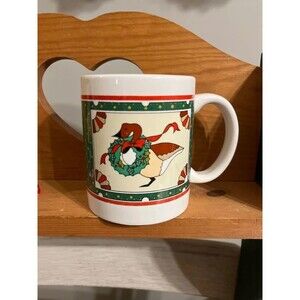 Cottagecore Christmas Goose mug